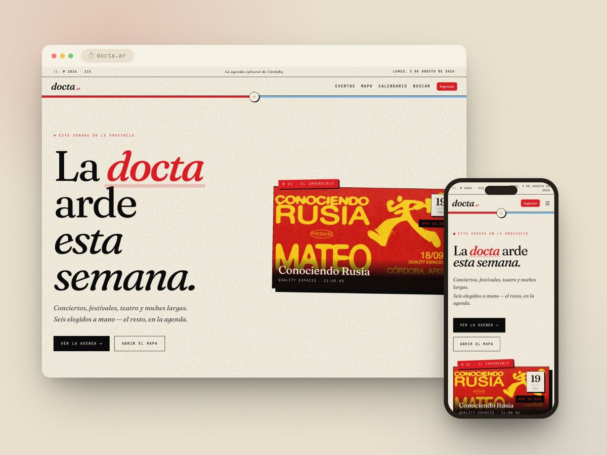 Docta — Córdoba Culture Agenda