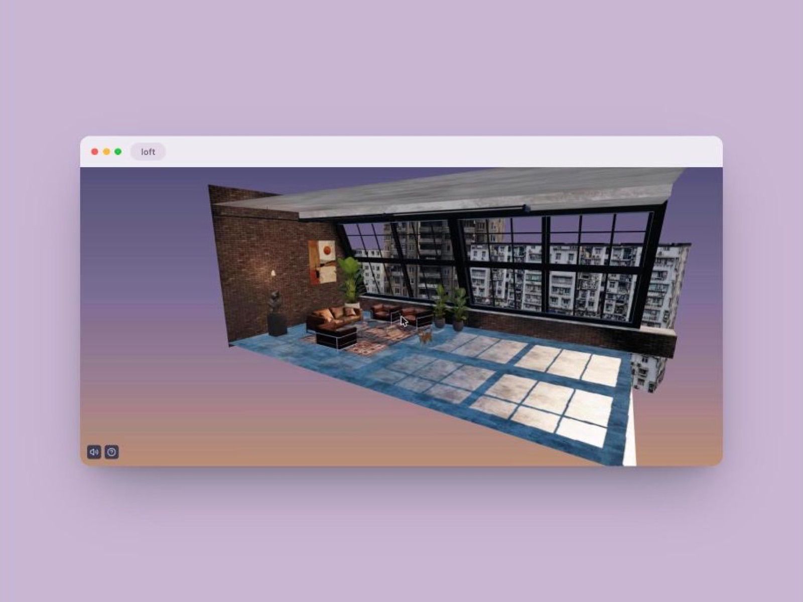 Interactive Loft — 3D Scene