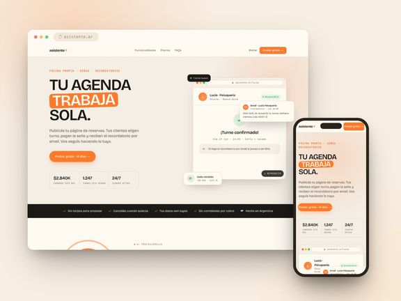 Asistente — Tu agenda trabaja sola