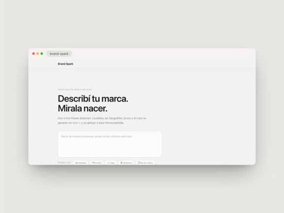 Brand Spark — Live Brand Identity