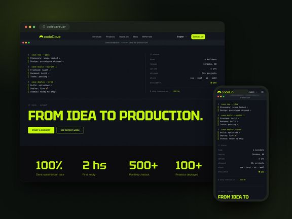 codeCave — Studio Site