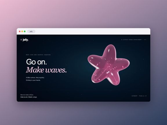 Jelly — Squishy WebGPU Starfish