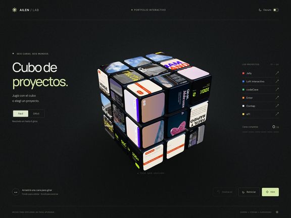 Project Cube — Puzzle Portfolio